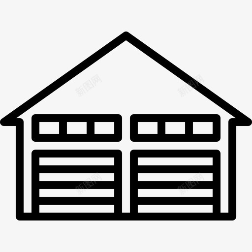 仓库物流运输直线运输图标svg_新图网 https://ixintu.com 仓库 物流运输 直线运输