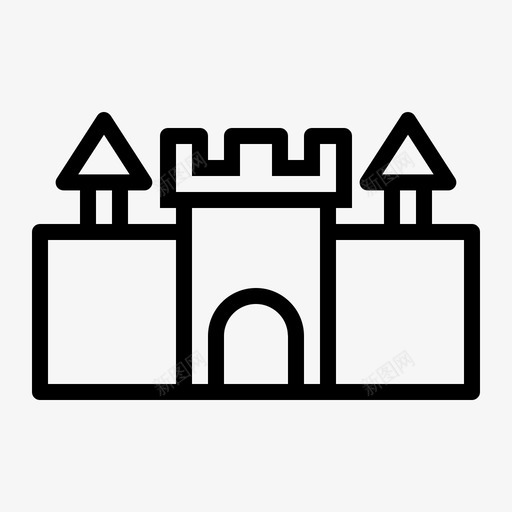 城堡儿童享受图标svg_新图网 https://ixintu.com 享受 儿童 儿童玩具 城堡 王国 玩具