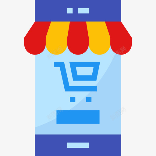 网上商店购物84平图标svg_新图网 https://ixintu.com 平 网上商店 购物84