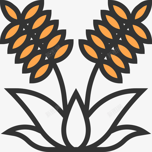 植物泰国2黄影图标svg_新图网 https://ixintu.com 植物 泰国2 黄影