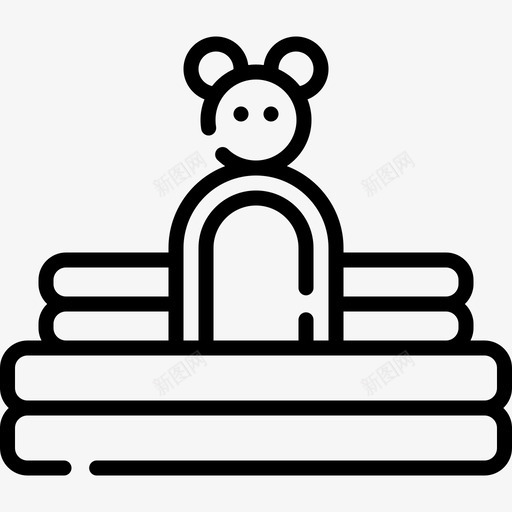 充气式游乐场24线性图标svg_新图网 https://ixintu.com 充气式 游乐场24 线性