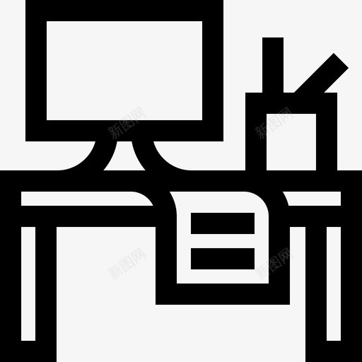 工作台工作区6线性图标svg_新图网 https://ixintu.com 工作区6 工作台 线性