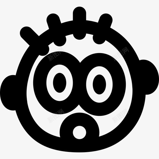 震惊表情集4提纲图标svg_新图网 https://ixintu.com 提纲 表情集4 震惊