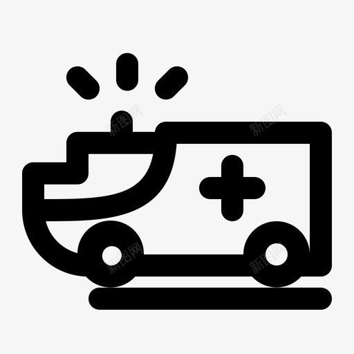 救护车伤员医护人员图标svg_新图网 https://ixintu.com 伤员 医务人员 医护人员 救护车 病人