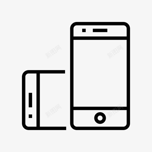 旋转移动屏幕设备图标svg_新图网 https://ixintu.com 旋转移动屏幕 设备