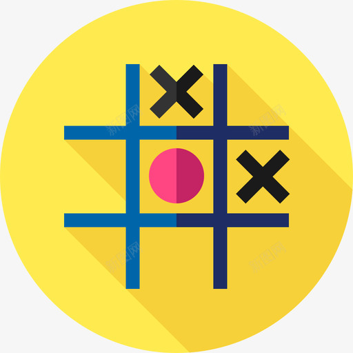 TicTacToe游戏32扁平图标svg_新图网 https://ixintu.com TicTacToe 扁平 游戏32