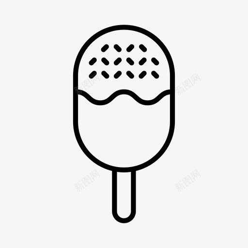 冰激凌棒甜点冰激凌图标svg_新图网 https://ixintu.com 万能 冰棒 冰激凌 冰激凌棒 甜点 糖果