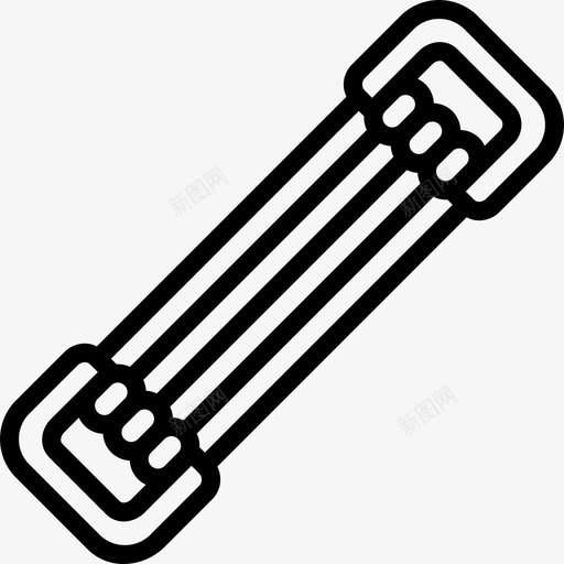 阻力带健身器材16线性图标svg_新图网 https://ixintu.com 健身器材16 线性 阻力带