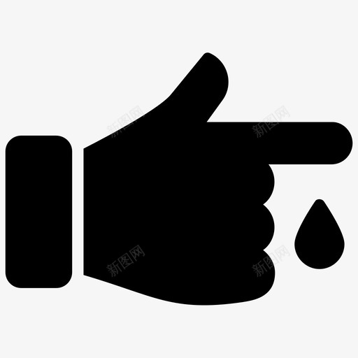 手指出血滴血手指受伤图标svg_新图网 https://ixintu.com 伤口 妇科雕文图标 手受伤 手指出血 手指受伤 滴血
