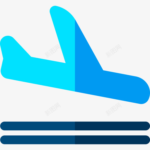 抵达航空5平图标svg_新图网 https://ixintu.com 平 抵达 航空5