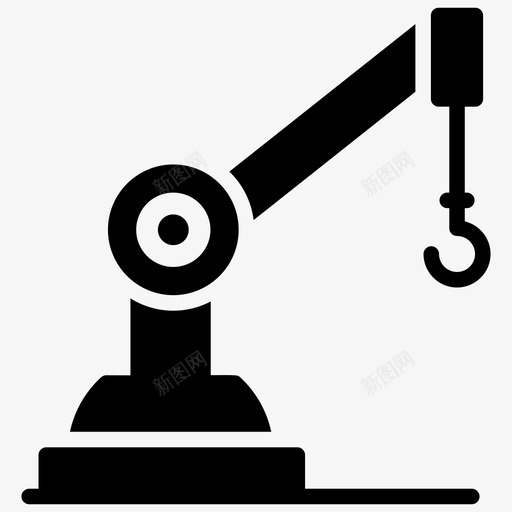 工业机器人起重机工业手臂图标svg_新图网 https://ixintu.com 工业手臂 工业机器人 机器人工程符号图标 机器人手臂 机器人技术 生产机器人 起重机