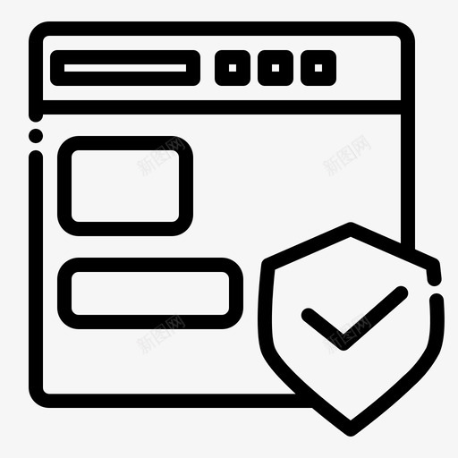 网络安全防病毒浏览器图标svg_新图网 https://ixintu.com 冲浪 屏蔽 搜索引擎优化网页概述 浏览器 网络安全 防病毒