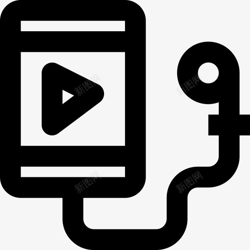 Ipod健身50线性图标svg_新图网 https://ixintu.com Ipod 健身50 线性