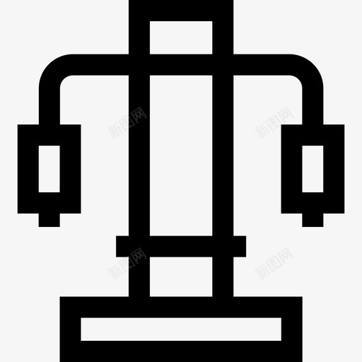 健身站健身器材图标svg_新图网 https://ixintu.com 健身器材 健身站