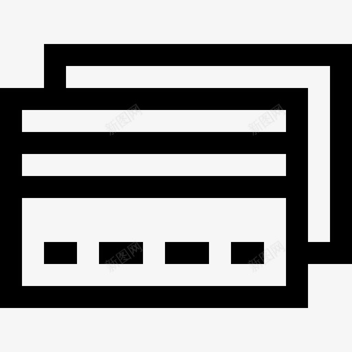 信用卡商业和金融42直系图标svg_新图网 https://ixintu.com 信用卡 商业和金融42 直系