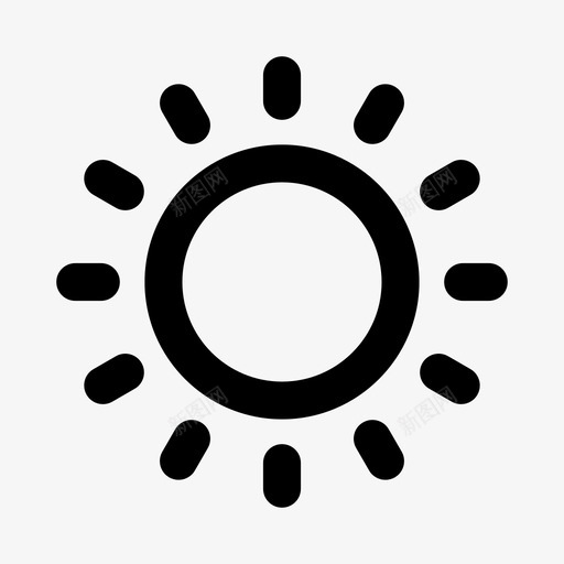 太阳气候天气预报图标svg_新图网 https://ixintu.com 复活节图标 天气 天气预报 太阳 气候 阳光