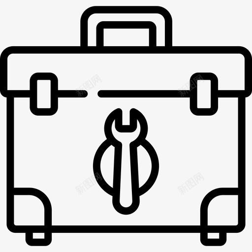 工具箱技术支持12线性图标svg_新图网 https://ixintu.com 工具箱 技术支持12 线性