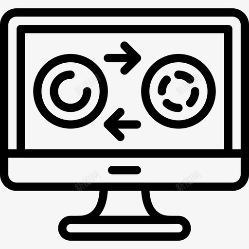 交换商业和金融40线性图标svg_新图网 https://ixintu.com 交换 商业和金融40 线性