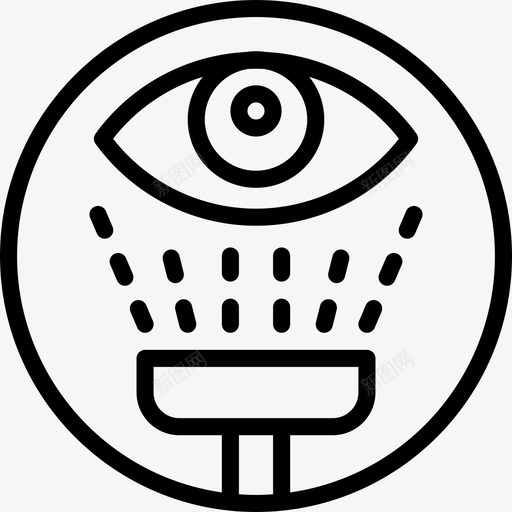 眼结构46线形图标svg_新图网 https://ixintu.com 眼 线形 结构46