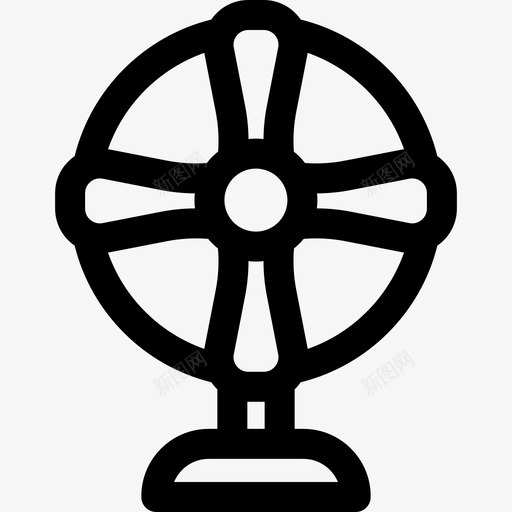 风扇夏季16直线型图标svg_新图网 https://ixintu.com 夏季16 直线型 风扇