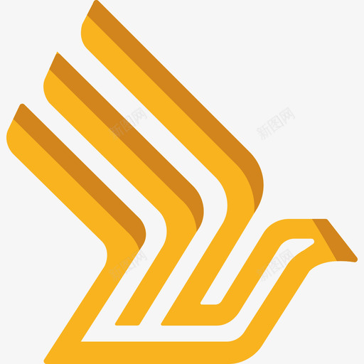 新加坡航空运输标识3扁平图标svg_新图网 https://ixintu.com 扁平 新加坡航空 运输标识3