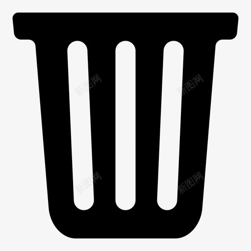 垃圾箱回收站垃圾桶图标svg_新图网 https://ixintu.com 回收站 垃圾桶 垃圾箱 游戏太阳研究分类液晶打印机漏斗回收