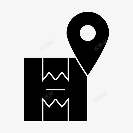 产品交付物流包装图标svg_新图网 https://ixintu.com 产品交付 包装 物流 物流交付字形 采购