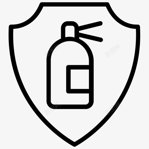 灭火器紧急情况灭火器火灾图标svg_新图网 https://ixintu.com 消防安全 灭火器 灭火器安全 灭火器火灾 紧急情况 野火消防线图标