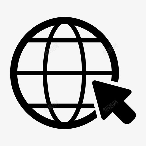 互联网浏览器连接图标svg_新图网 https://ixintu.com 互联网 全球通信 浏览器 网络 计算4 连接