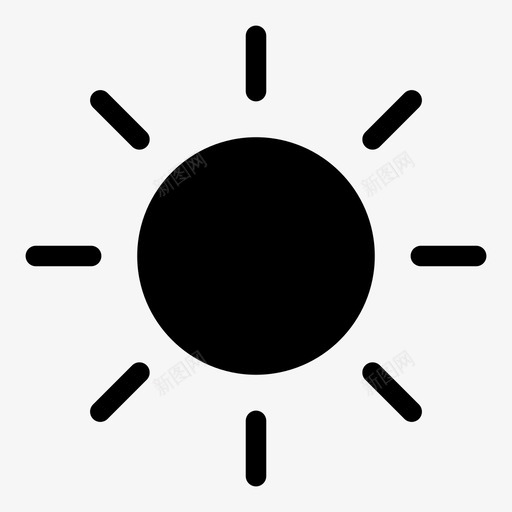 阳光日光白天图标svg_新图网 https://ixintu.com 天气 学习分类液晶打印机漏斗回收 日光 游戏阳光 白天 阳光