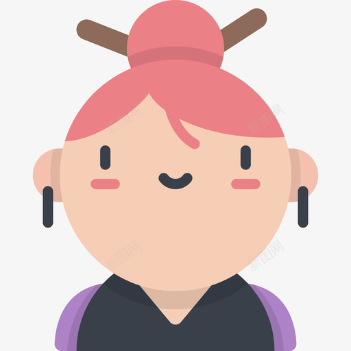女孩卡瓦伊阿凡达2平的图标svg_新图网 https://ixintu.com 卡瓦伊阿凡达2 女孩 平的
