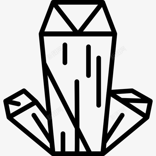 矿物自然6线性图标svg_新图网 https://ixintu.com 矿物 线性 自然6