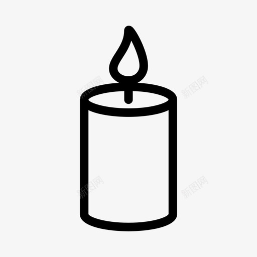 蜡烛生日圣诞节图标svg_新图网 https://ixintu.com 圣诞节 教堂 灯 生日 蜡烛