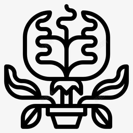 肉食捕获邪恶图标svg_新图网 https://ixintu.com 万圣节 捕获 植物 肉食 邪恶 陷阱