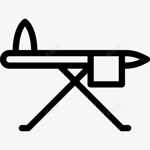 熨衣板室内家具2线性图标svg_新图网 https://ixintu.com 室内家具2 熨衣板 线性