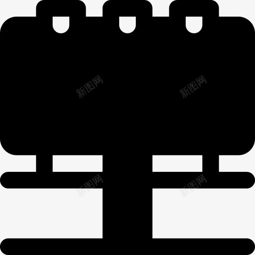 广告牌城市元素10填充图标svg_新图网 https://ixintu.com 城市元素10 填充 广告牌