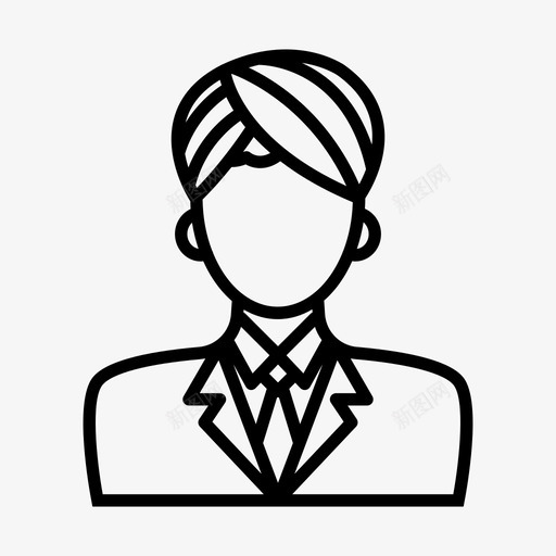 化身企业员工图标svg_新图网 https://ixintu.com 企业 化身 员工 学生 服务员 男性