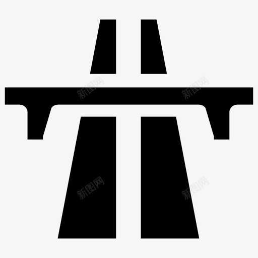 高速公路行车道双车道图标svg_新图网 https://ixintu.com 公路 双车道 行车道 高速公路