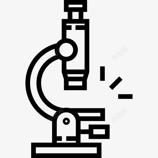 显微镜学习13线性图标svg_新图网 https://ixintu.com 学习13 显微镜 线性