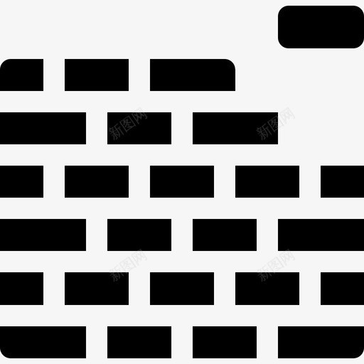 砖墙工具箱2填充图标svg_新图网 https://ixintu.com 填充 工具箱2 砖墙