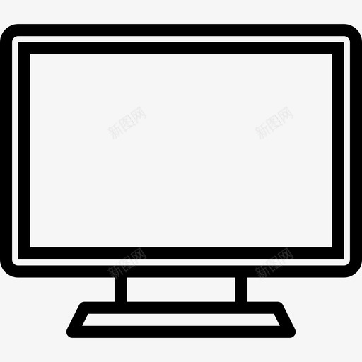 电视家用电器6线性图标svg_新图网 https://ixintu.com 家用电器6 电视 线性