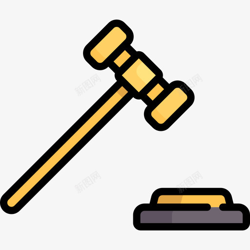 拍卖电子商务41线性颜色图标svg_新图网 https://ixintu.com 拍卖 电子商务41 线性颜色