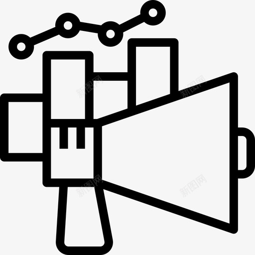 市场营销社交媒体营销3线性图标svg_新图网 https://ixintu.com 市场营销 社交媒体营销3 线性