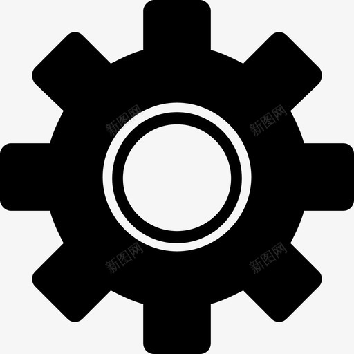 齿轮维护维修图标svg_新图网 https://ixintu.com 维修 维护 设置 齿轮