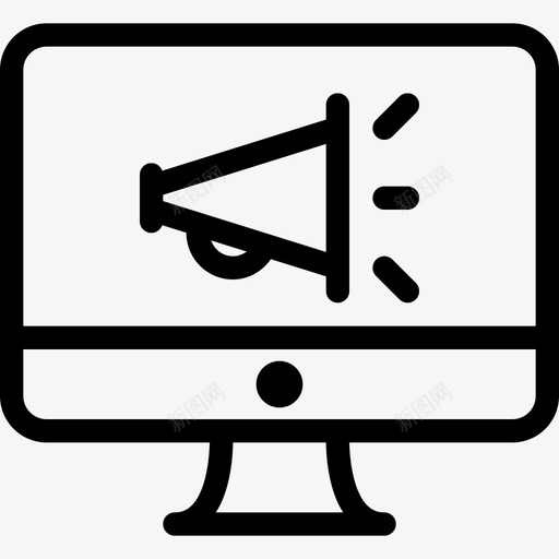 营销营销和广告9线性图标svg_新图网 https://ixintu.com 线性 营销 营销和广告9
