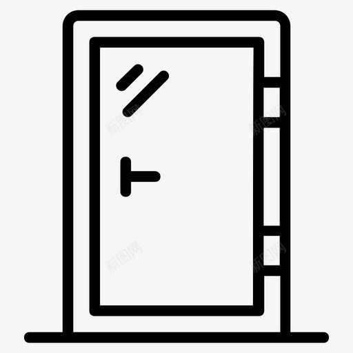 门入口门道图标svg_新图网 https://ixintu.com 入口 维修线图标 门 门安装 门道