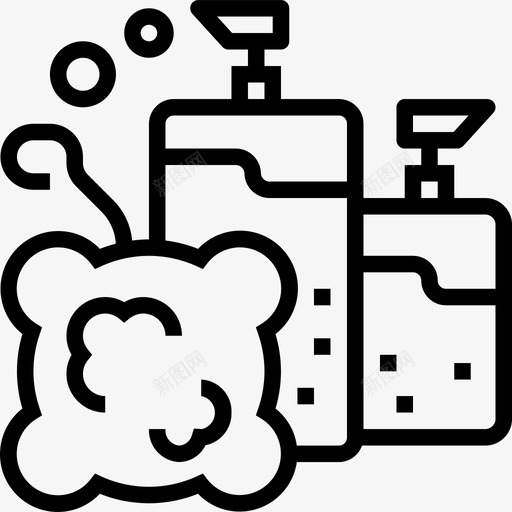 香皂宠物店16线性图标svg_新图网 https://ixintu.com 宠物店16 线性 香皂