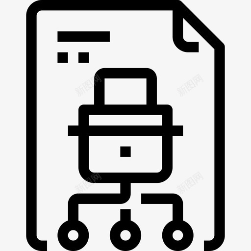 文件互联网安全30线性图标svg_新图网 https://ixintu.com 互联网安全30 文件 线性