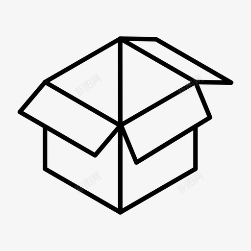箱子纸板箱纸箱图标svg_新图网 https://ixintu.com 包装 立方体 箱子 纸板箱 纸箱