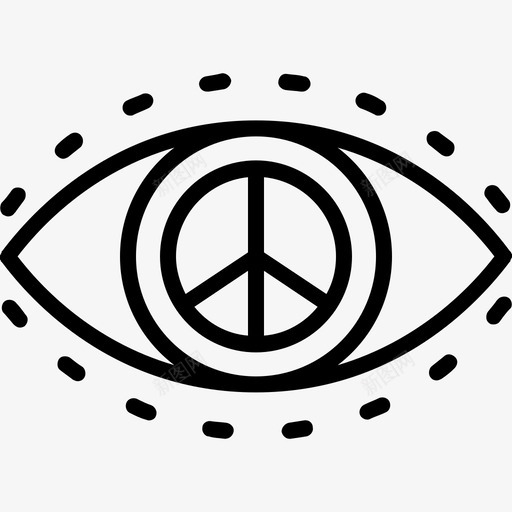 眼睛和平与人权3直系图标svg_新图网 https://ixintu.com 和平与人权3 直系 眼睛